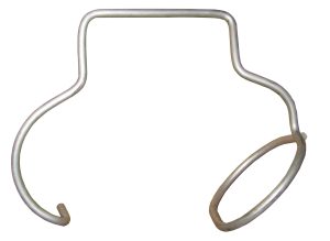 8" Round Aluminum Rod Gated Pipe Sock Clip
