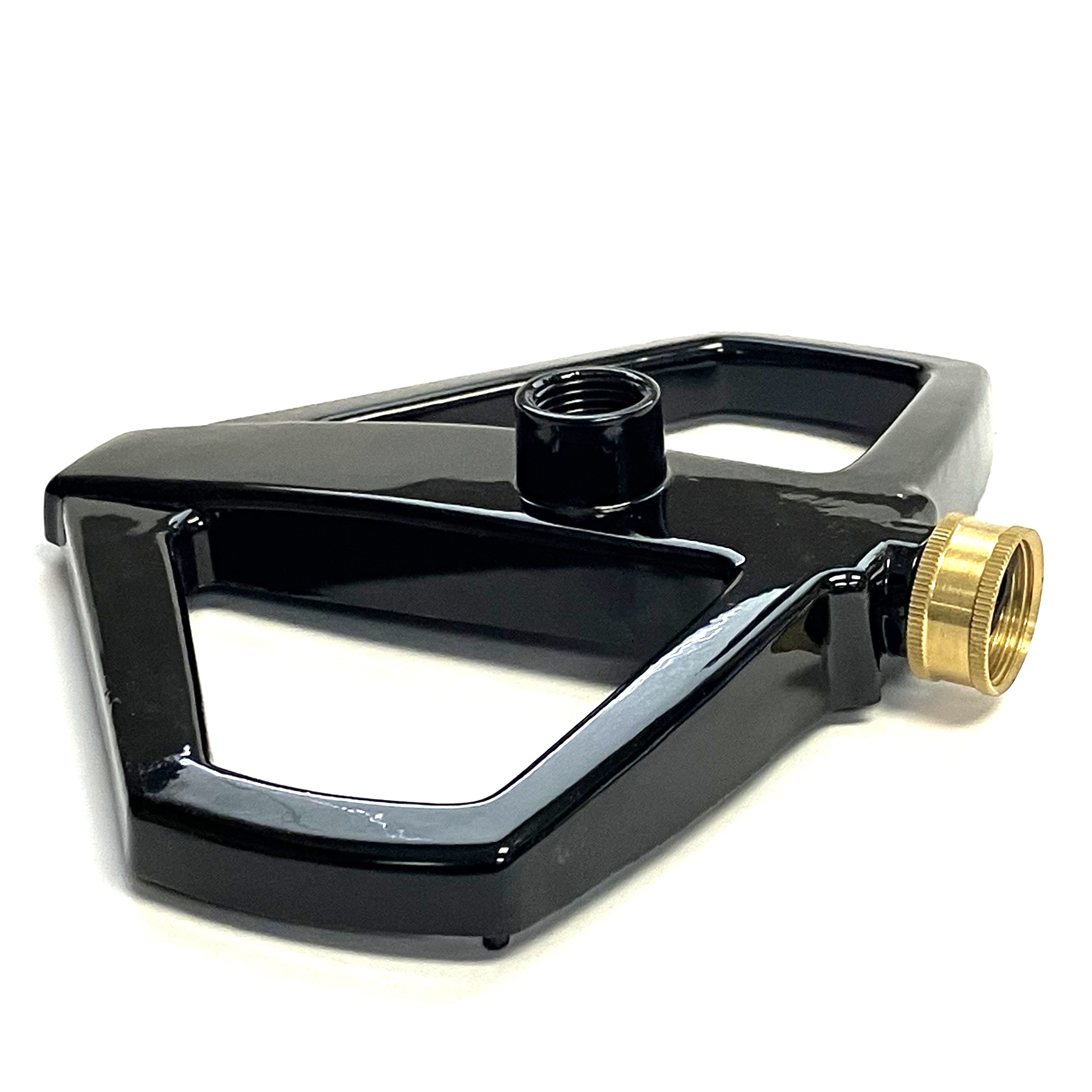 Black Metal Base With Brass Swivel
