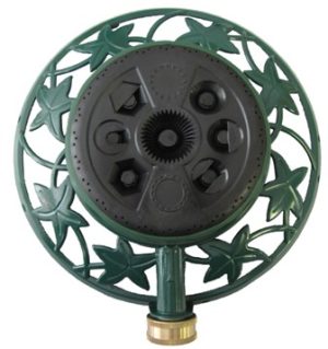 8 Pattern Dial Sprinkler / Hd Metal Base / Brass Swivel / 6C