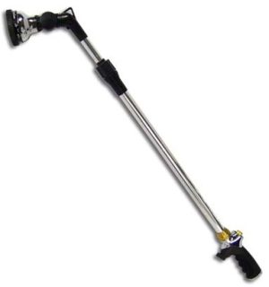 9 Pattern Push-Button Water Wand Ratcheting Head w/ Flow Control / Telescoping From 26"-42" / 5