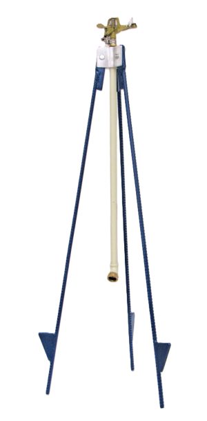 3-6' Steel Tripod w/1/2" Metal Adj Imp Sprinkler / 5/32" Nozz