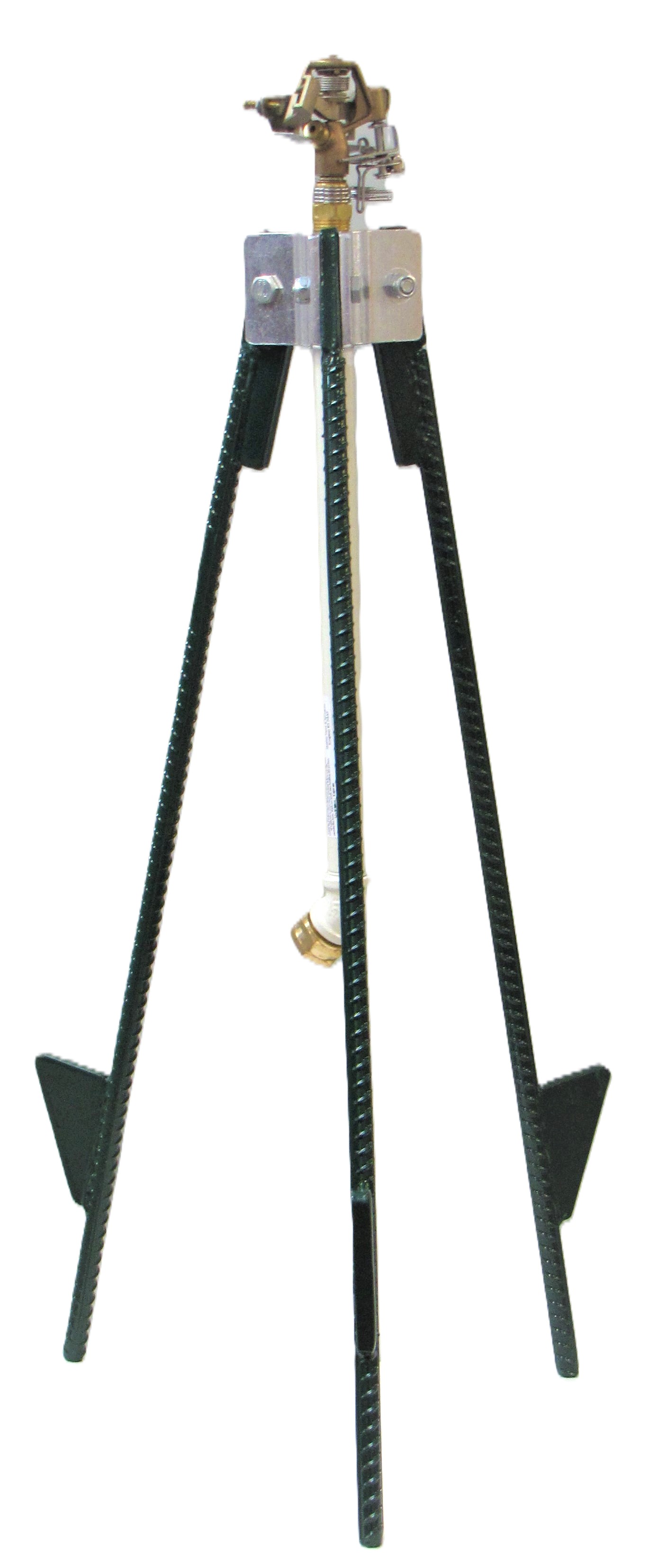 2-4' Steel Tripod w/1/2" Brass Adj Imp Sprinkler / 5/32" Nozz