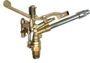 1-1/4" Qvs Pro Brass Adj F/p Circle Imp Sprinkler / 9Mm Alum Main Nozzle