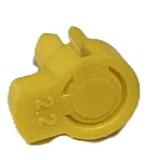 1/2"F 501F Friction Fit Plastic Yellow  Nozz Only - .087" (2.2Mm) / 100