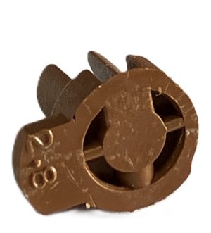 1/2"F 502F Friction Fit Plastic Brown Nozz Only - .110" (2.8Mm) / 100