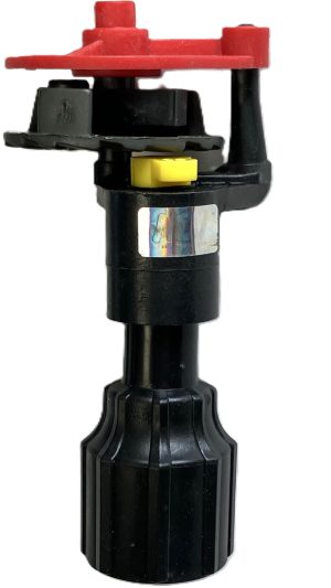 1/2"F 501F Plastic Fc Turbo Sprklr - .087" (2.2Mm) Yellow Friction Fit Nozz / 8 Deg / Low Angle / Low Vol. / 100