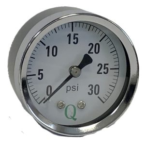 2" Dry Ga / Blk Stl CS / 1/4" Back Conn / 0-30#