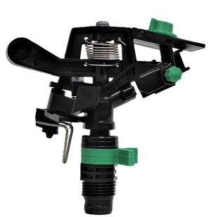 1/2" Plastic Adj F/p Circle L&g Imp Sprikler - 5/32" Blk Nozz / 25