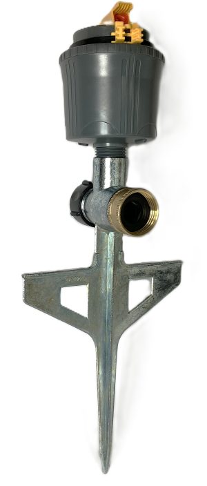 1/2" Adj F/p Circle Gear Driven Sprinkler / Metal Step-On Spike / 24