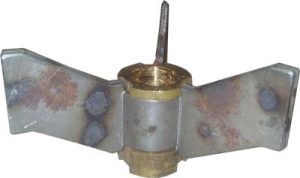 4" Concave Steel Spider w/ Brass Insert 5/8" Tapped